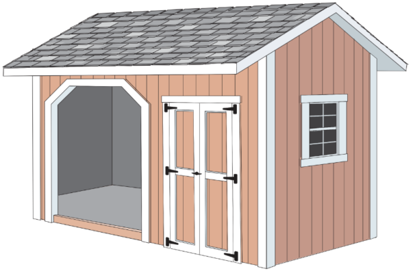 image of The Red Bluff model shed from California Shed Company - Ojai, CA
