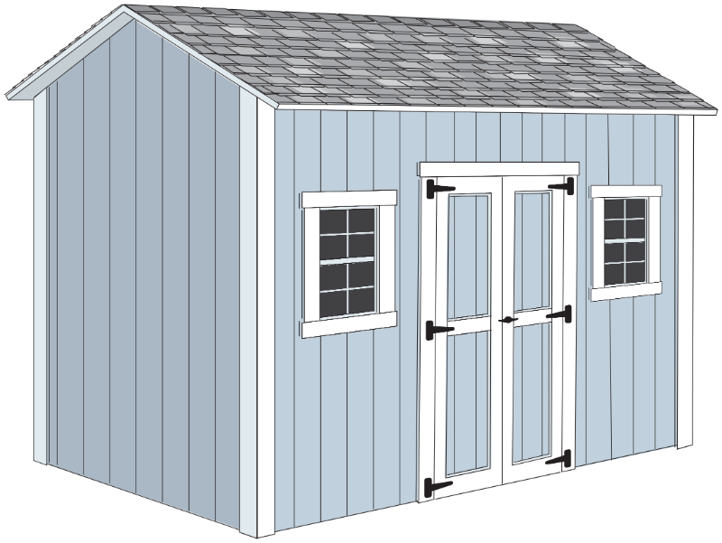 Image of The Ventura model shed from California Shed Company - Ojai, CA